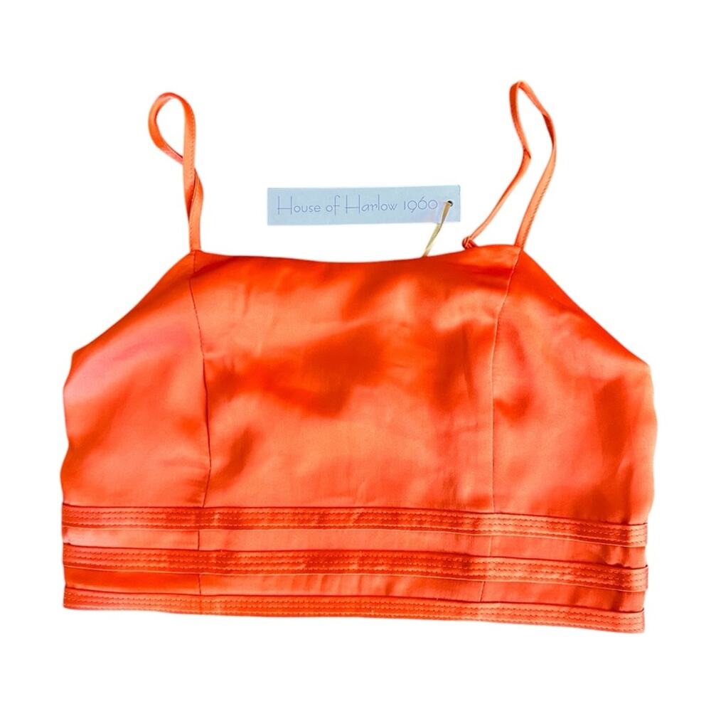 House of Harlow 1960 Orange Crop Top